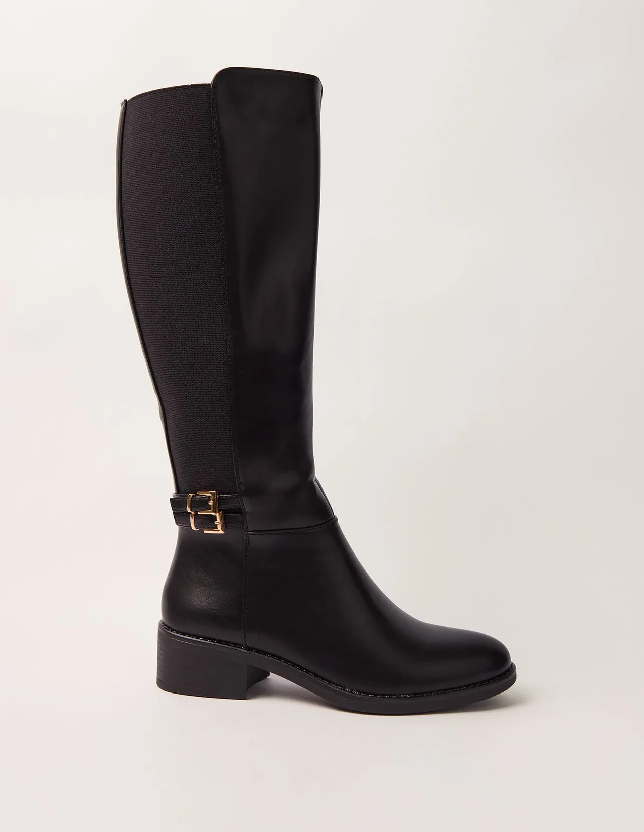 Knee Length Elasticated Back Buckle Boots sold by Blue Vanilla product image thumbnail 2