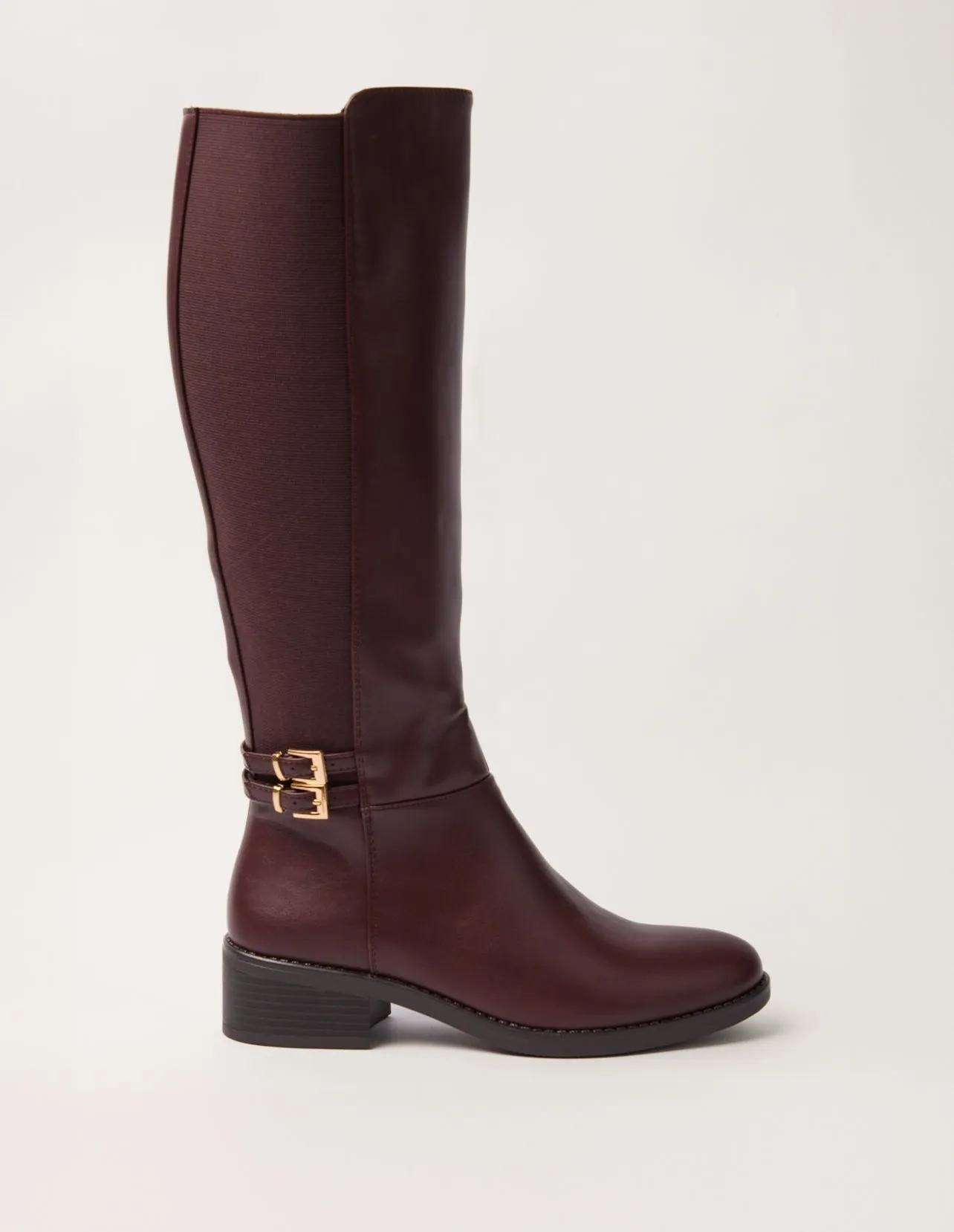 Knee Length Elasticated Back Buckle Boots sold by Blue Vanilla product image thumbnail 3