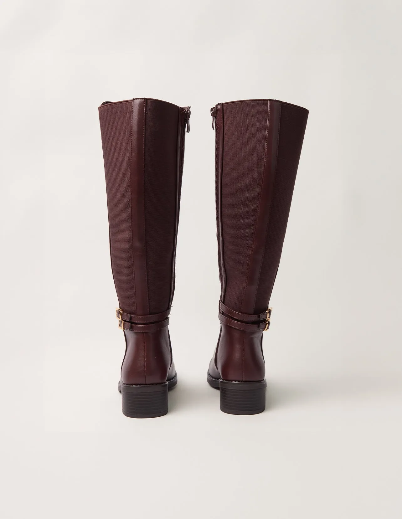 Knee Length Elasticated Back Buckle Boots sold by Blue Vanilla product image thumbnail 4