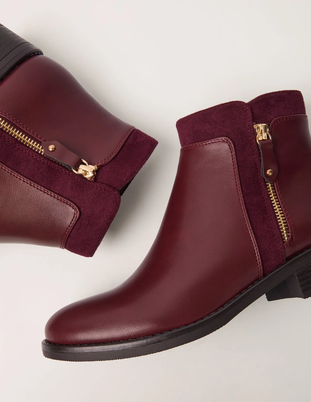 Double Side Zip Ankle Boots sold by Blue Vanilla product image thumbnail 2