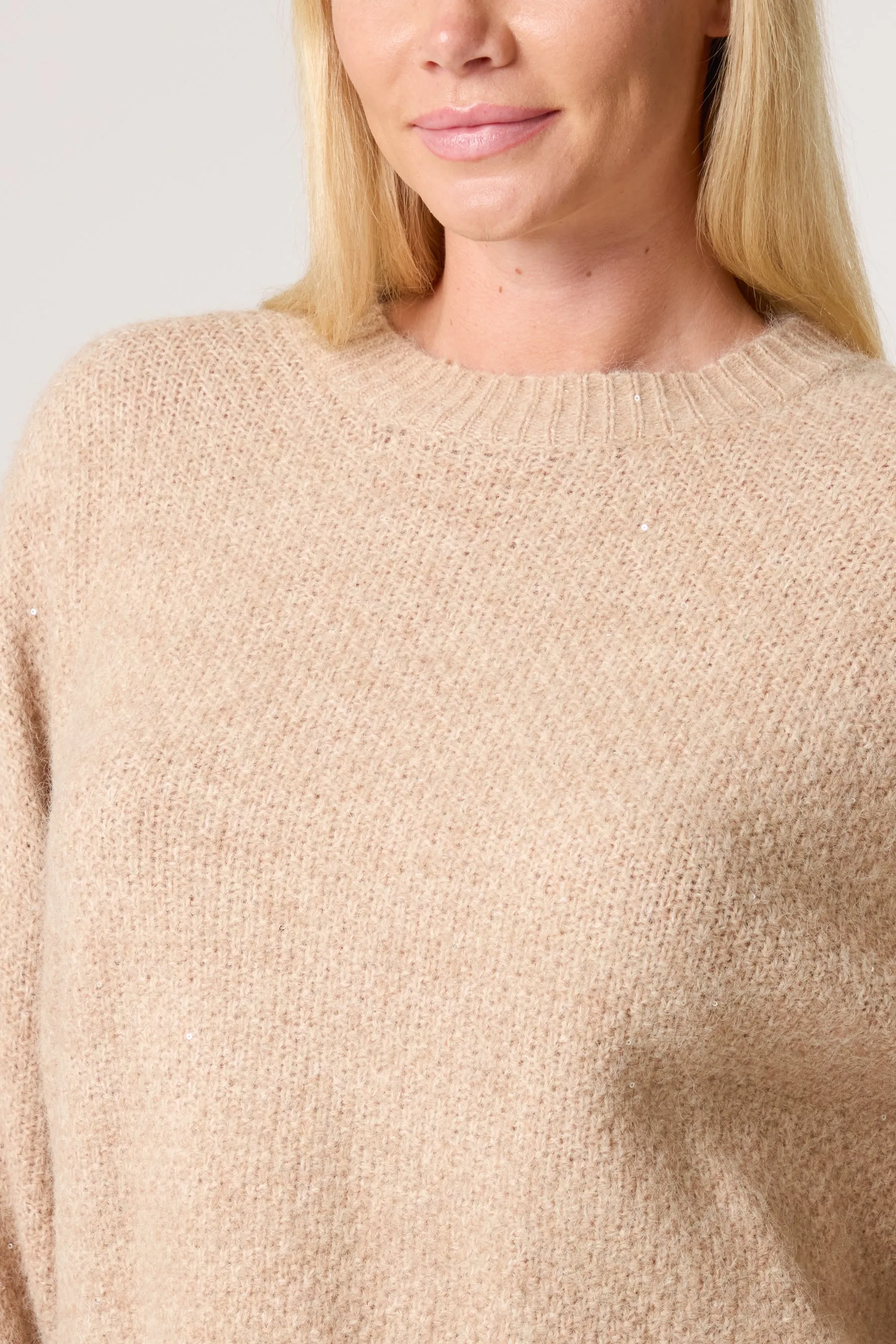 Round Neck Sequin Detailed Jumper sold by Blue Vanilla product image thumbnail 4