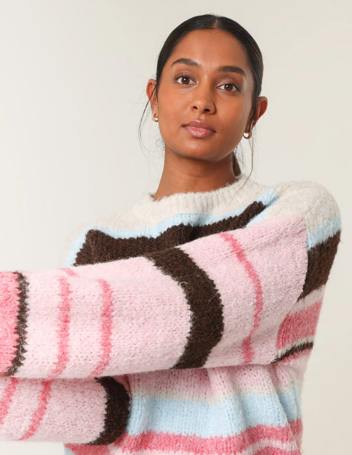 Colourful Block Horizontal Stripes Jumper sold by Blue Vanilla