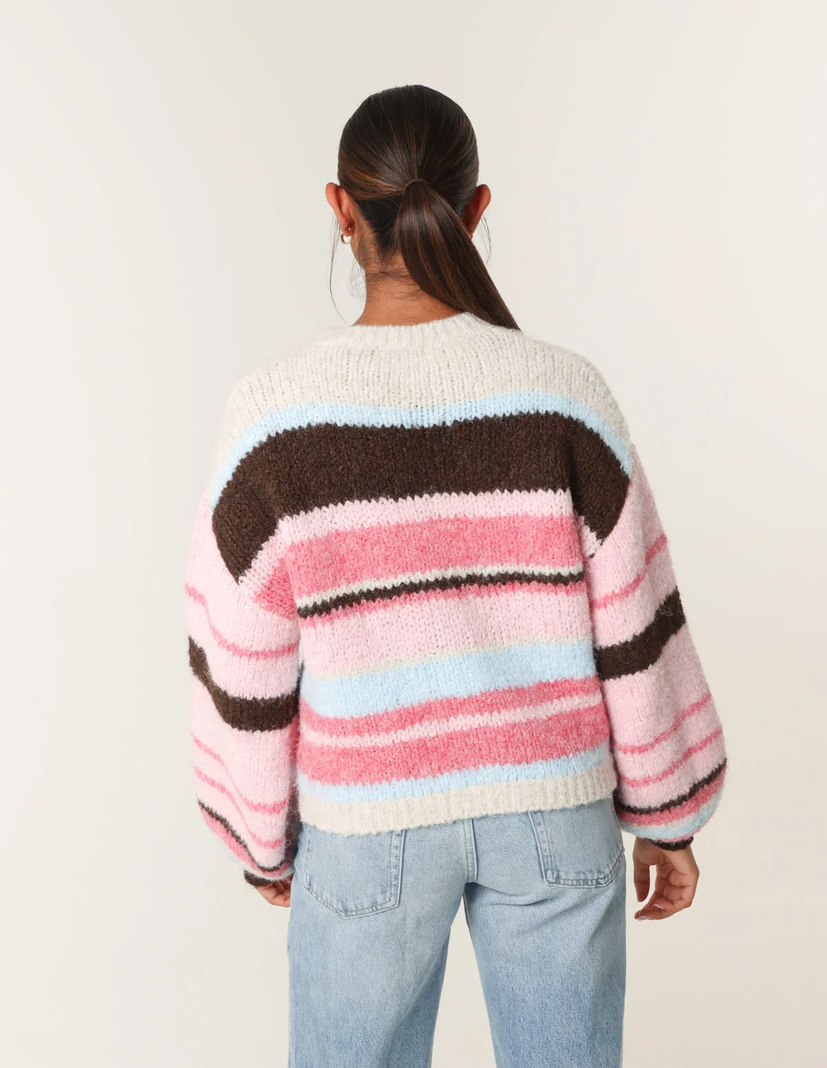 Colourful Block Horizontal Stripes Jumper sold by Blue Vanilla product image thumbnail 5
