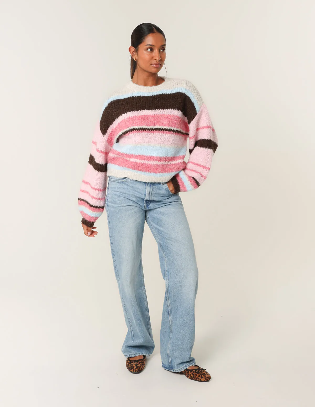 Colourful Block Horizontal Stripes Jumper sold by Blue Vanilla product image thumbnail 4