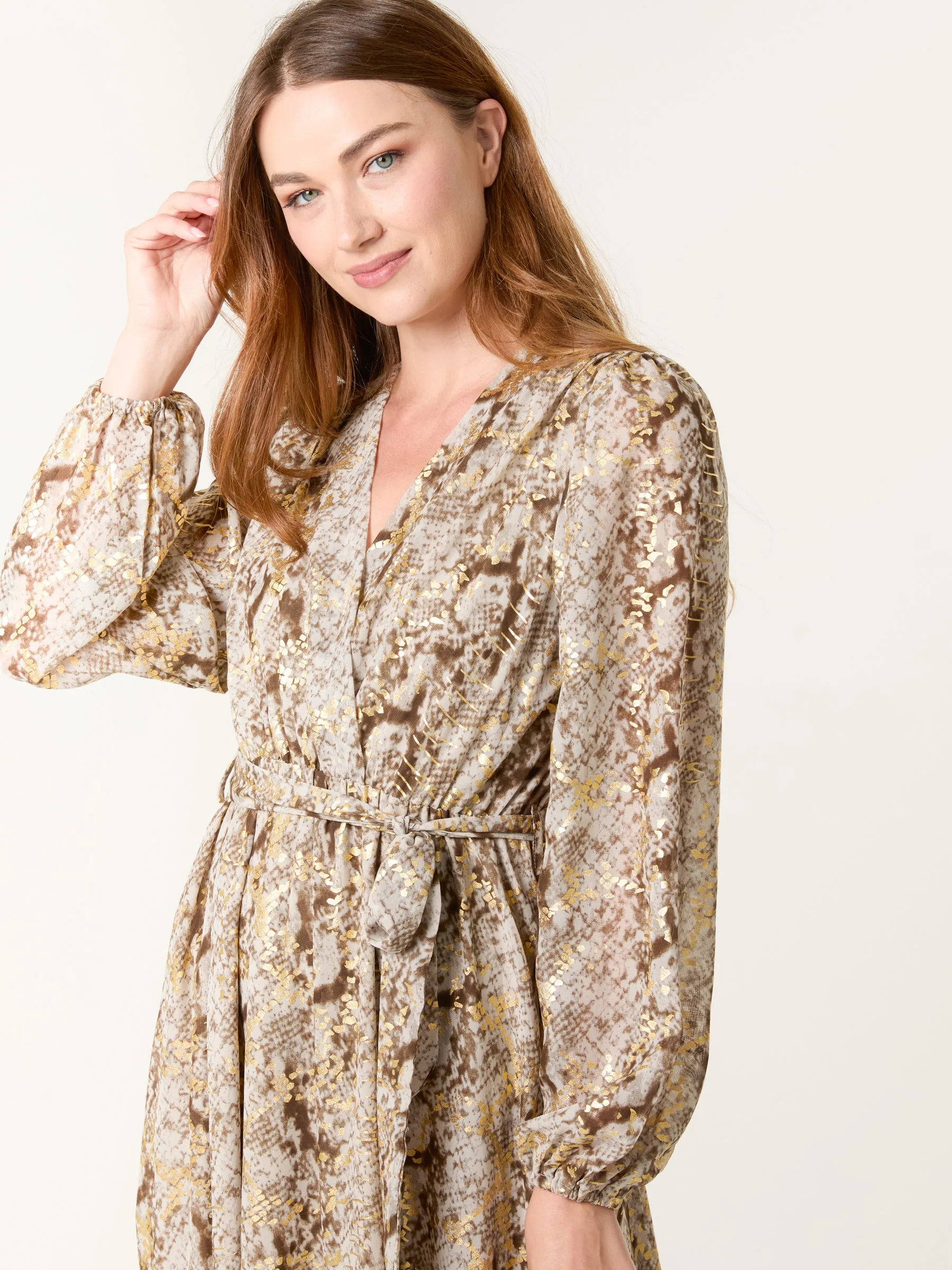 Snake Print Long Dress sold by Blue Vanilla product image thumbnail 2