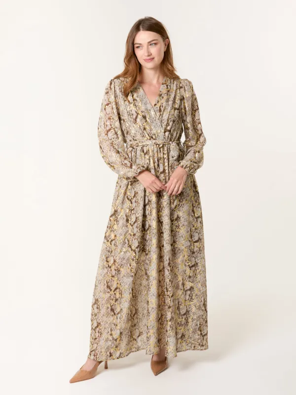 Snake Print Long Dress sold by Blue Vanilla