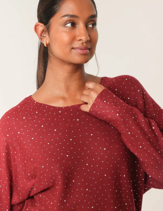 Jumper With Silver Rhinestones made by Blue Vanilla