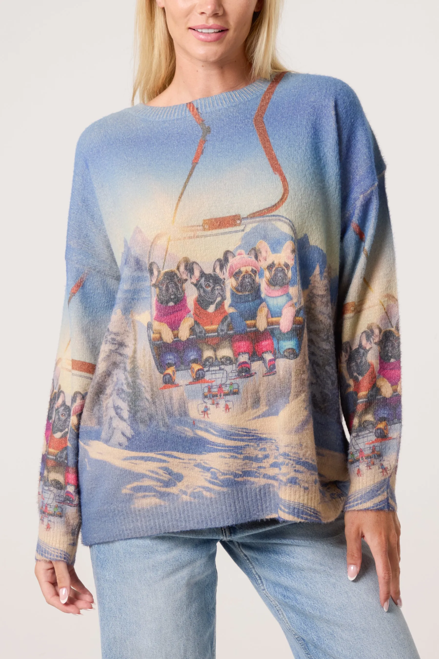 Dog Print Long Sleeve Jumper sold by Blue Vanilla