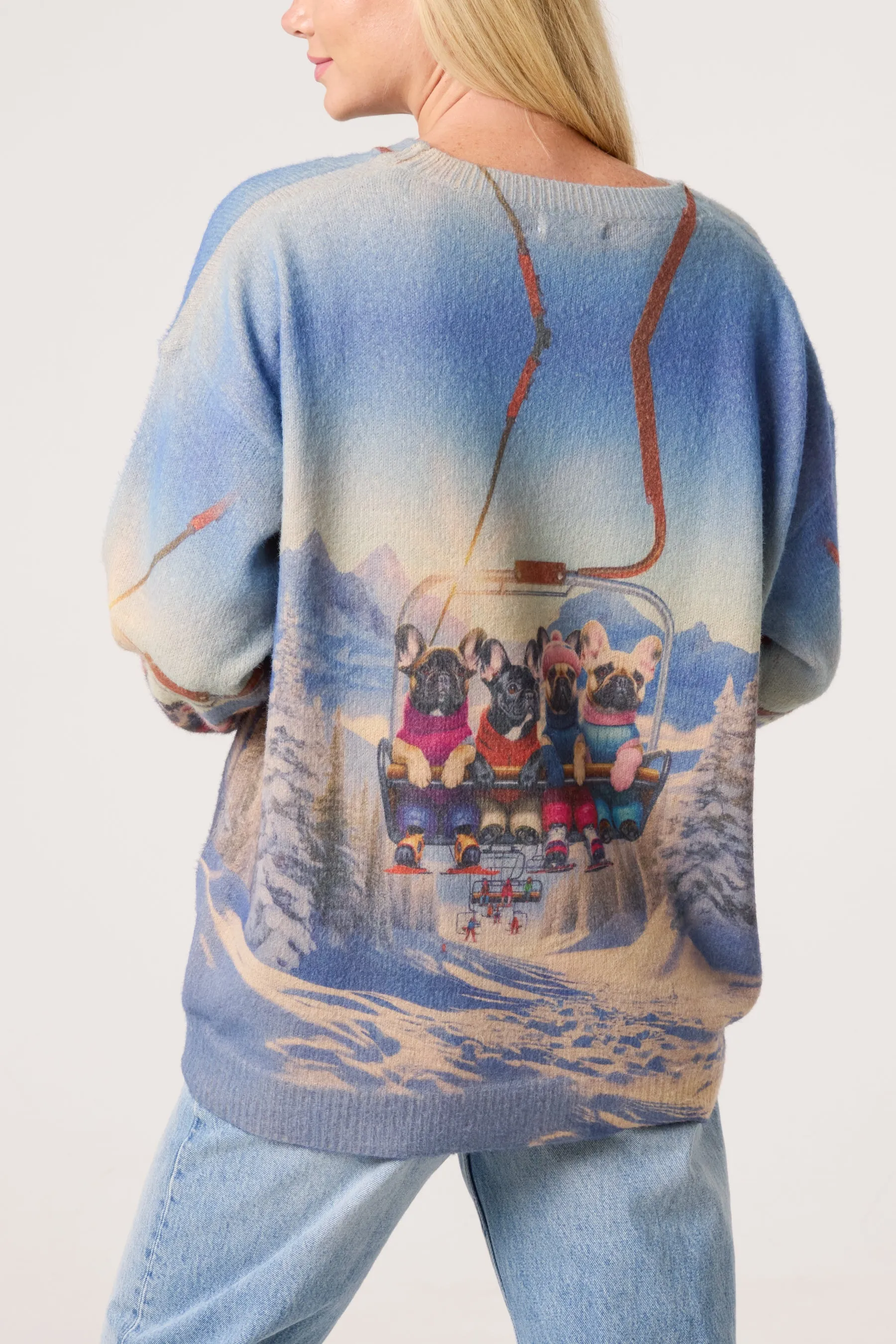 Dog Print Long Sleeve Jumper sold by Blue Vanilla product image thumbnail 4