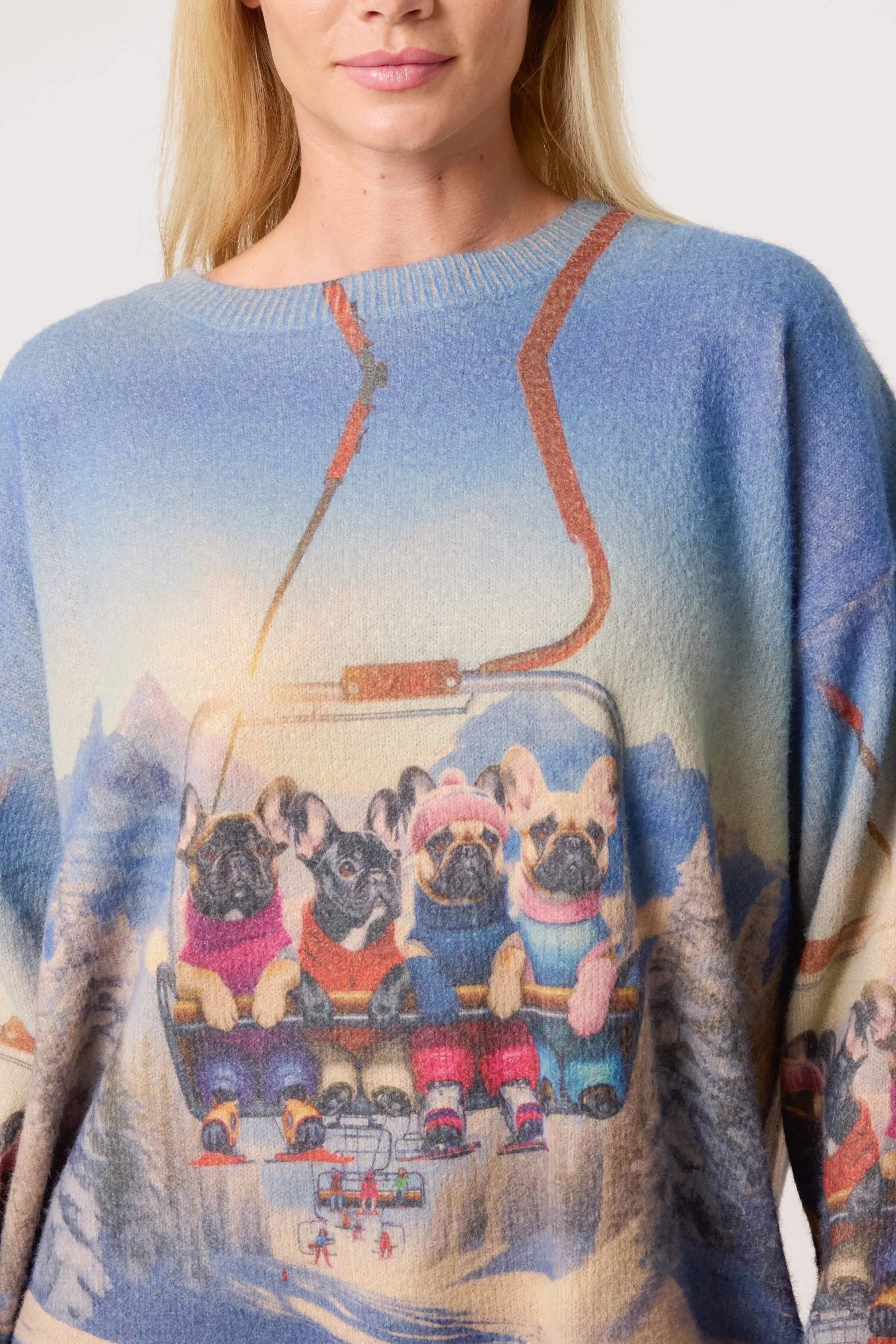 Dog Print Long Sleeve Jumper sold by Blue Vanilla product image thumbnail 2