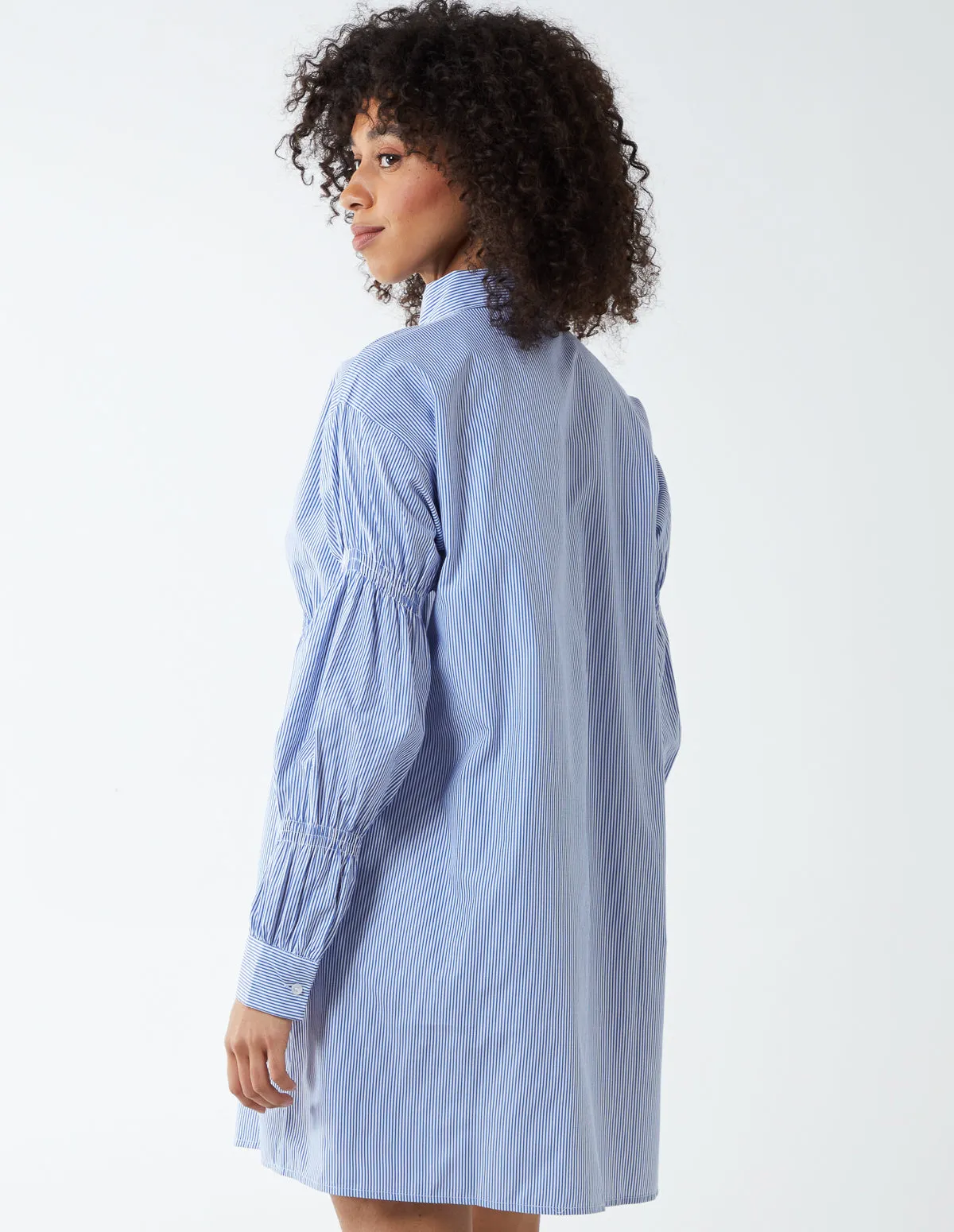 Shirred Waist Button Through Dress sold by Blue Vanilla product image thumbnail 5