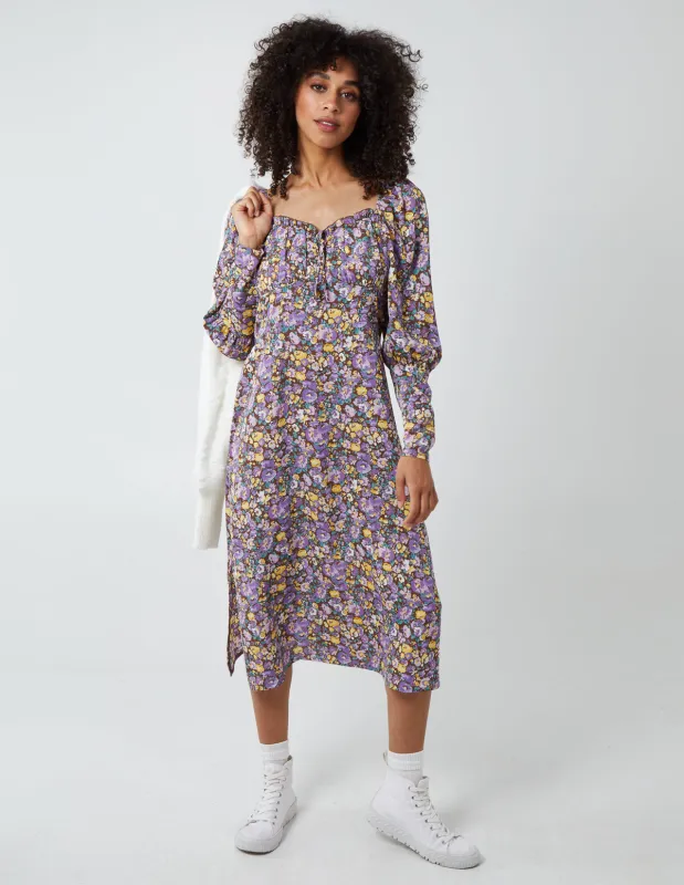 Corset Front Long Sleeve Dress sold by Blue Vanilla