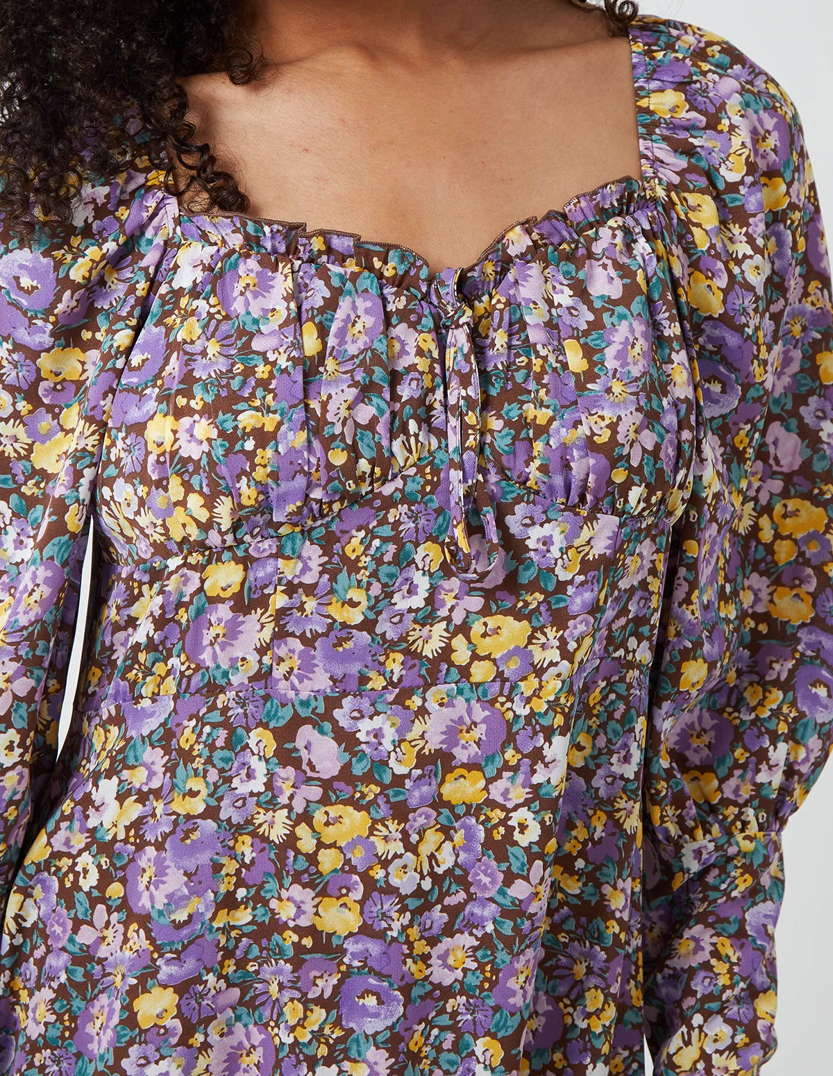 Corset Front Long Sleeve Dress sold by Blue Vanilla product image thumbnail 3