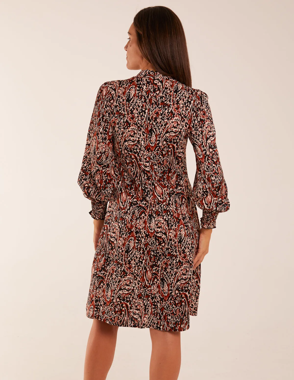 High Neck Printed Midi Dress sold by Blue Vanilla product image thumbnail 4