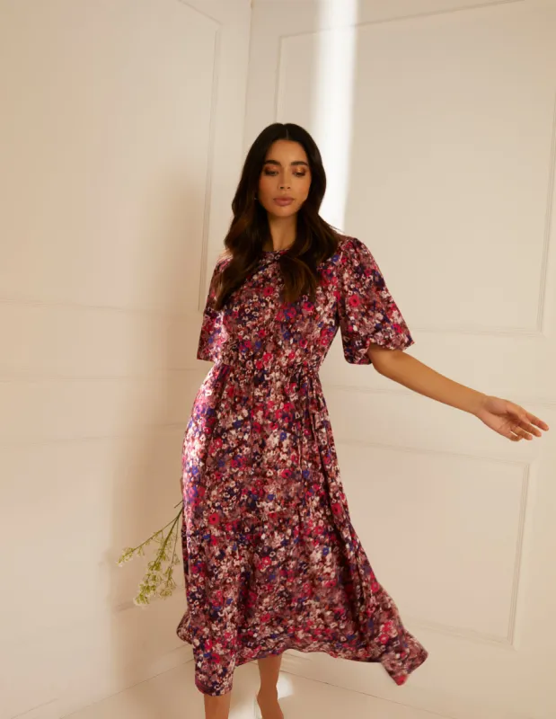 Tie Waist Midi Smock Dress sold by Blue Vanilla