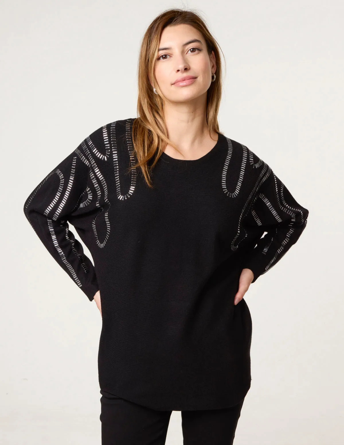 Embellished Shoulder Jumper sold by Blue Vanilla