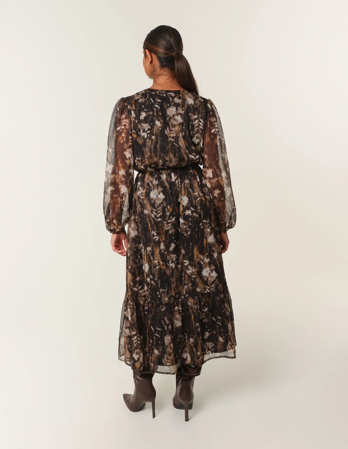 Button Front Midi Dress sold by Blue Vanilla product image thumbnail 4