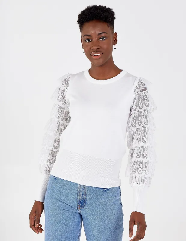 Layered Lace Frills Top sold by Blue Vanilla