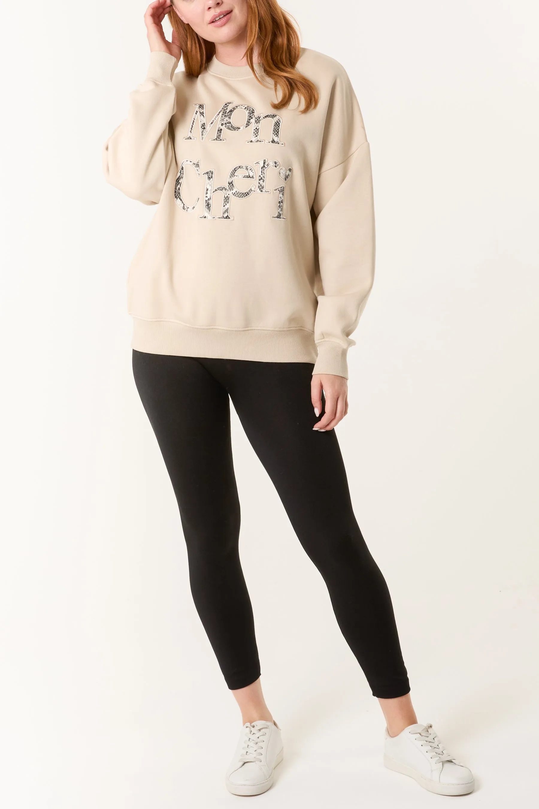 Slogan Mon Cheri Snake Sweatshirt sold by Blue Vanilla product image thumbnail 3