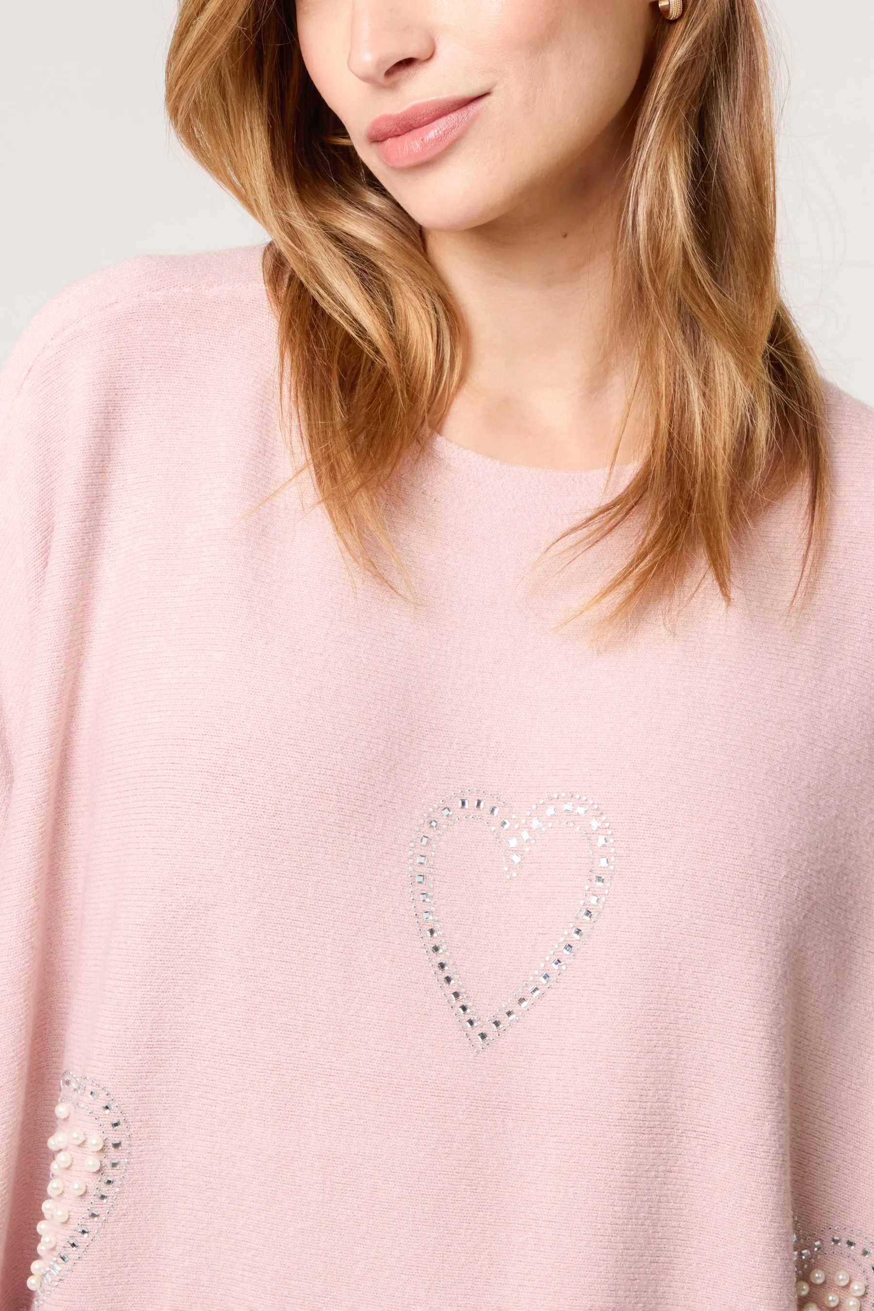 Embellished Oversized Heart Jumper sold by Blue Vanilla product image thumbnail 4