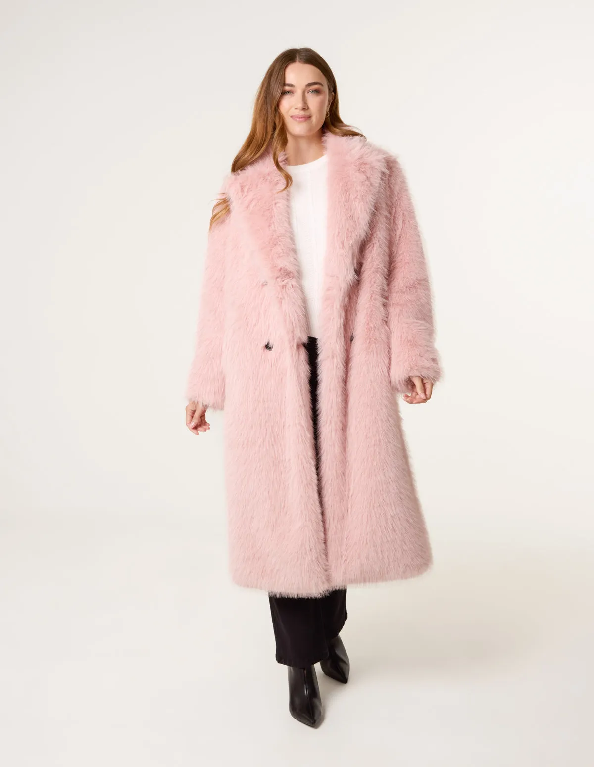 Long Fluffy Coat sold by Blue Vanilla