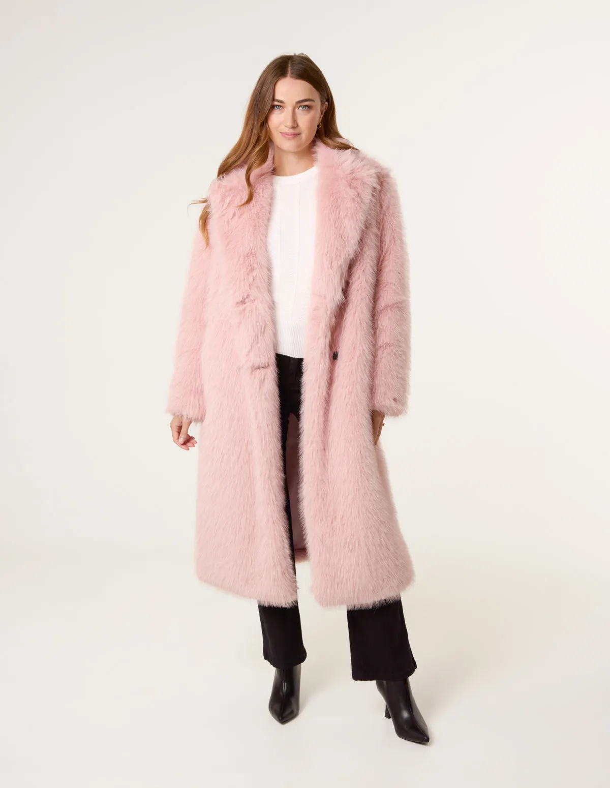 Long Fluffy Coat sold by Blue Vanilla product image thumbnail 2