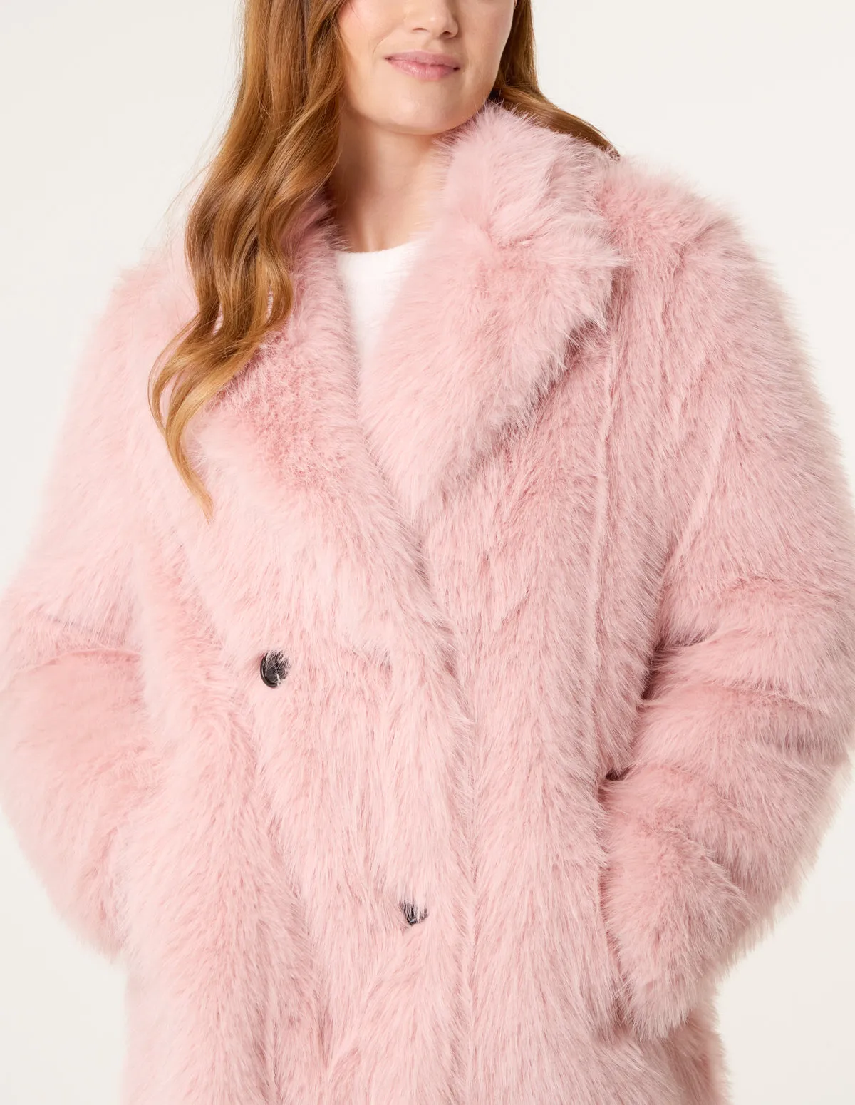 Long Fluffy Coat sold by Blue Vanilla product image thumbnail 3