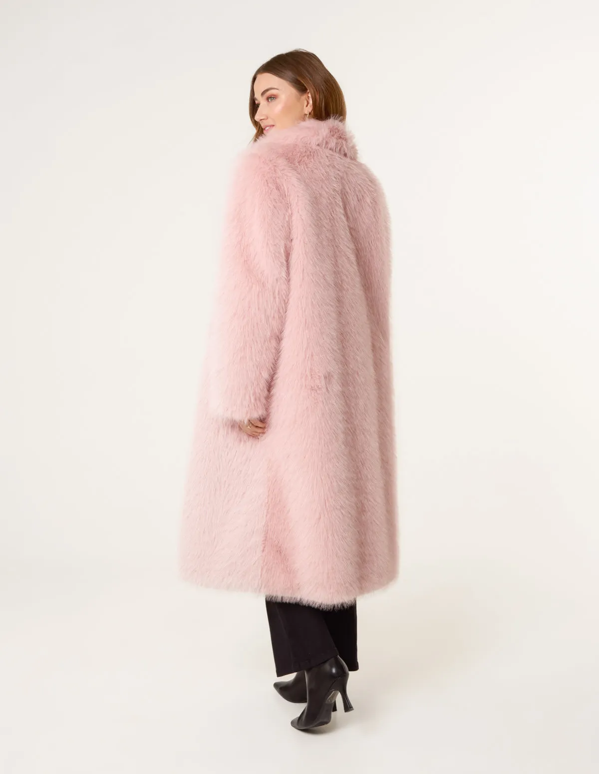 Long Fluffy Coat sold by Blue Vanilla product image thumbnail 4