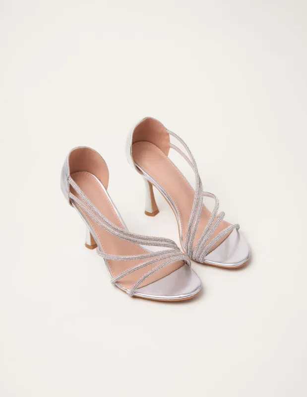 Diamante Slip On Heels sold by Blue Vanilla