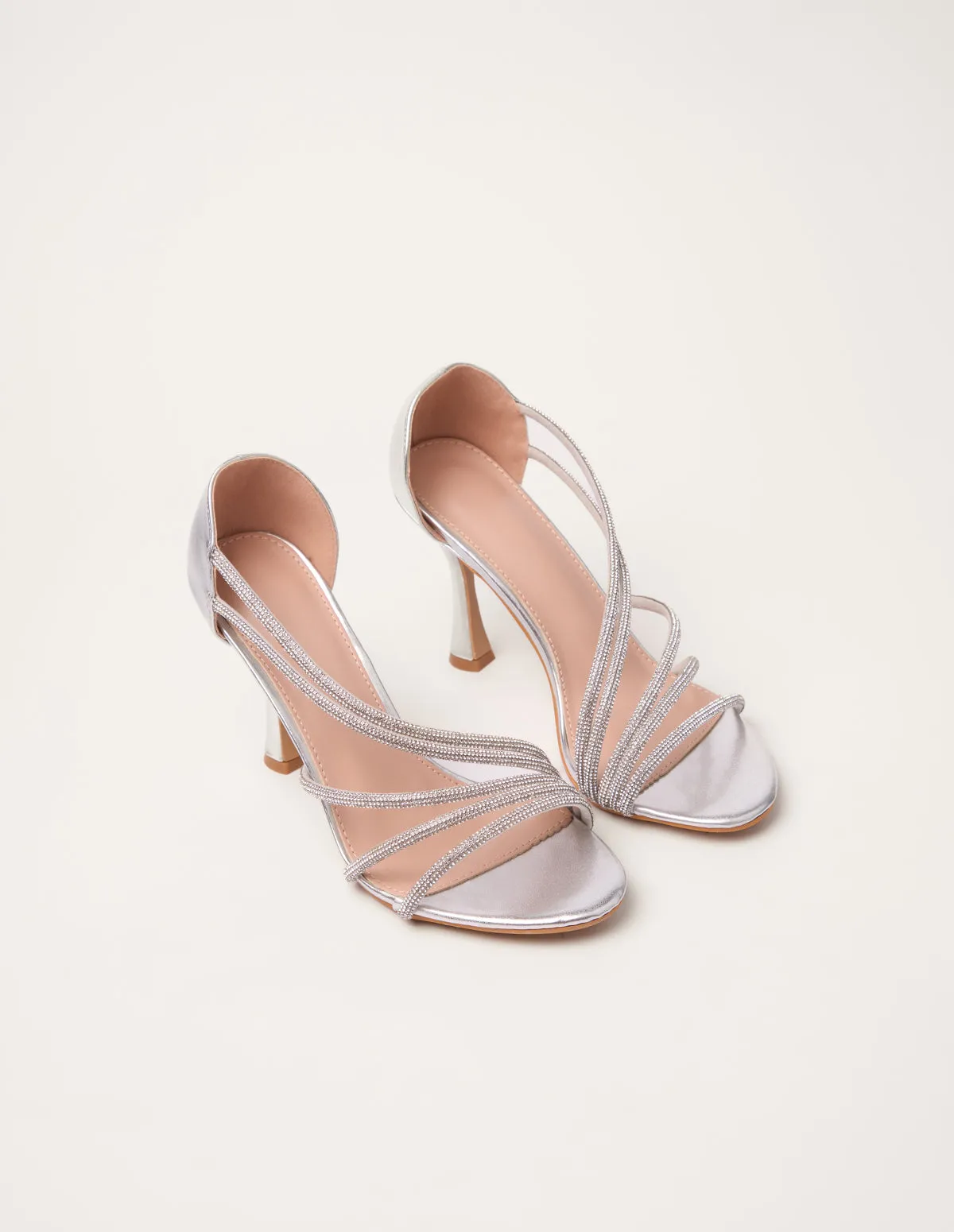 Diamante Slip On Heels sold by Blue Vanilla