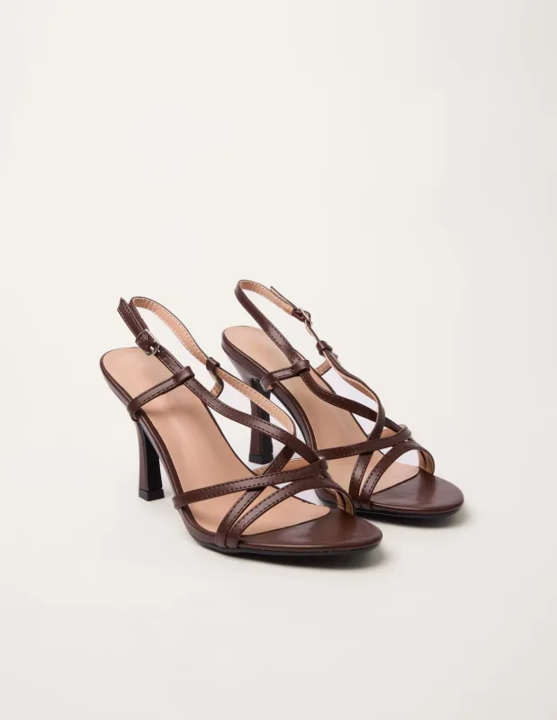 Strappy Cross On Strap Sandals sold by Blue Vanilla