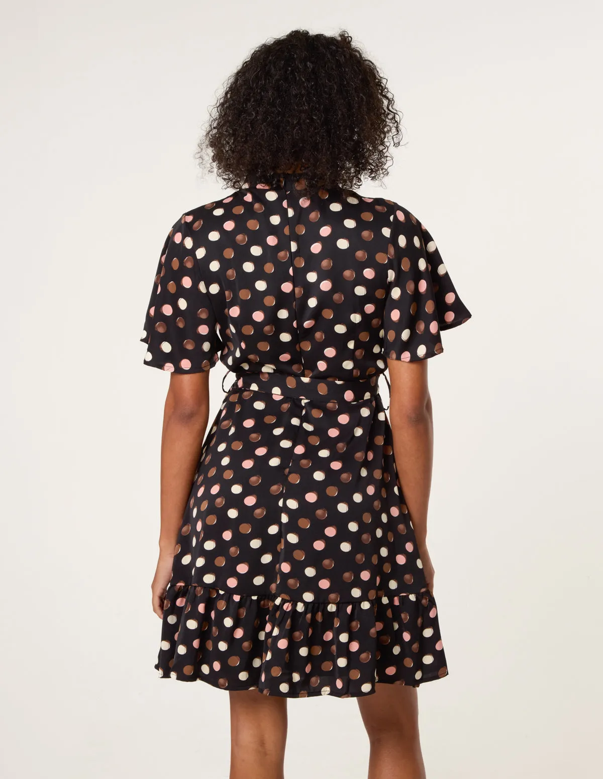 Polka Dot High Neck Flippy Dress sold by Blue Vanilla product image thumbnail 5