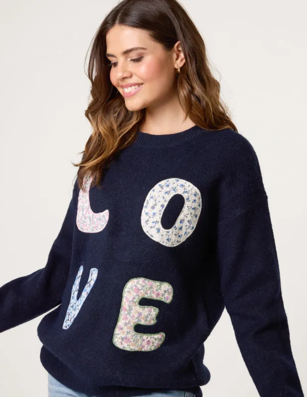 Embroidered Love Design Jumper sold by Blue Vanilla