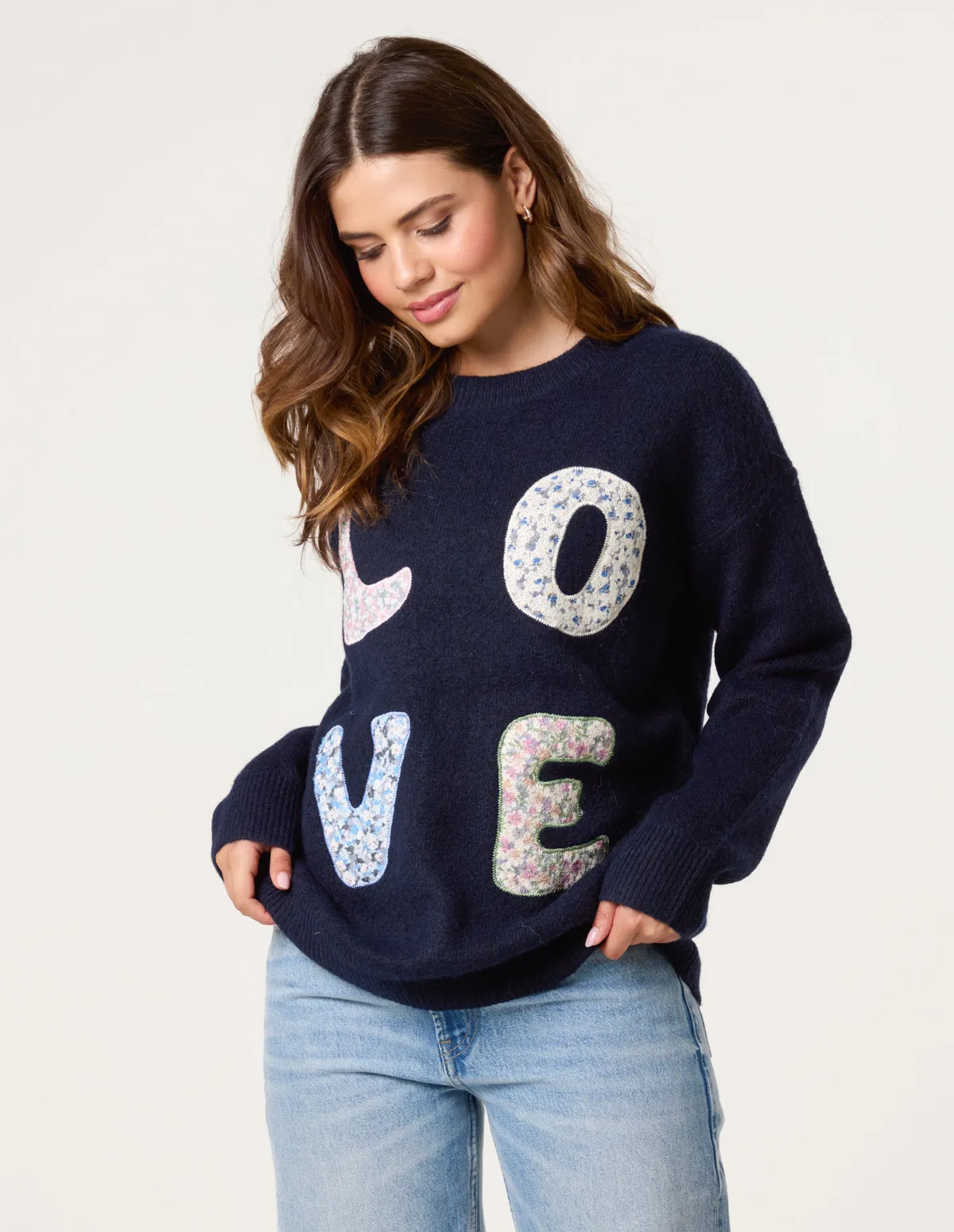 Embroidered Love Design Jumper sold by Blue Vanilla product image thumbnail 2