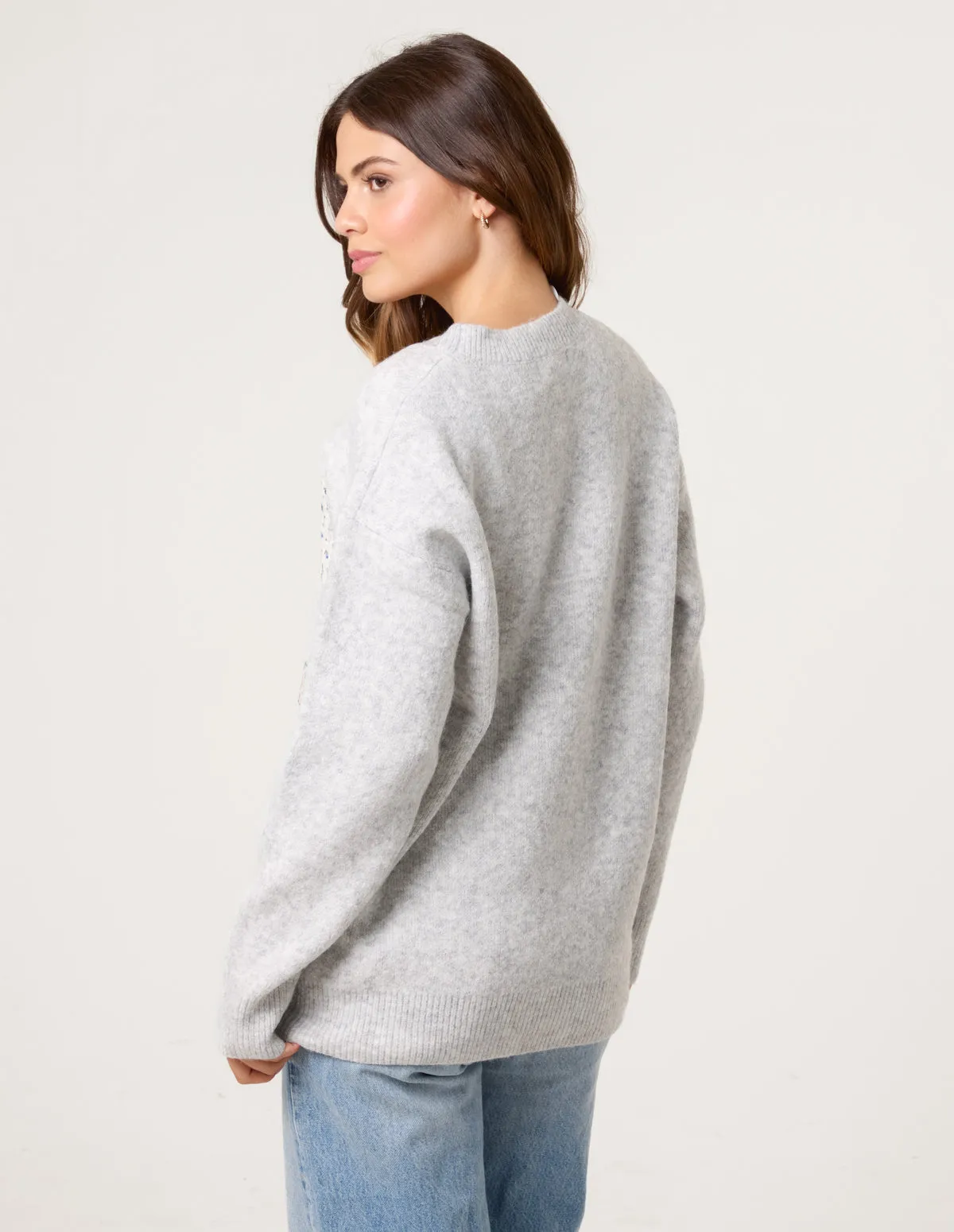 Embroidered Love Design Jumper sold by Blue Vanilla product image thumbnail 4