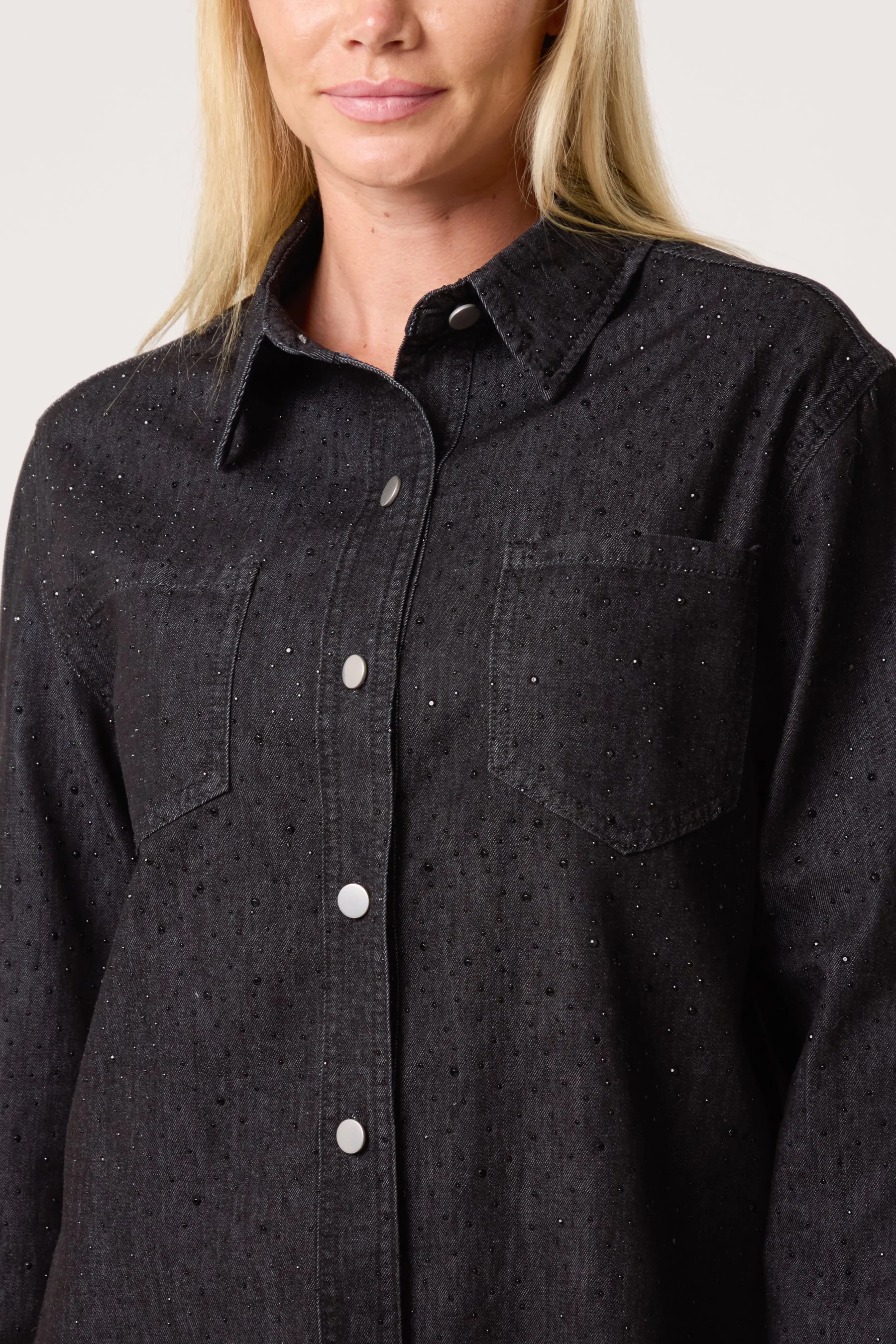 Long Sleeved Denim Shirt sold by Blue Vanilla product image thumbnail 3