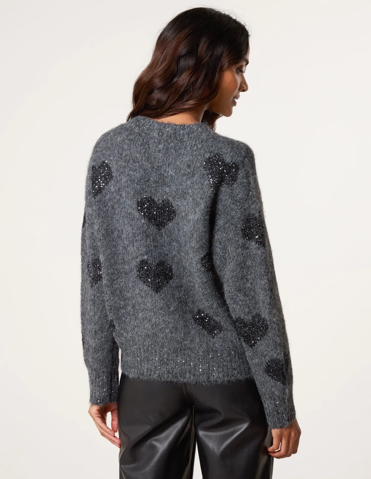 Jumper With Sparkly Hearts sold by Blue Vanilla product image thumbnail 4