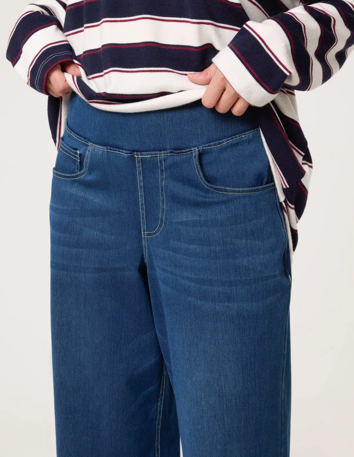 Multi Stretch Wide Leg Jeans sold by Blue Vanilla product image thumbnail 3