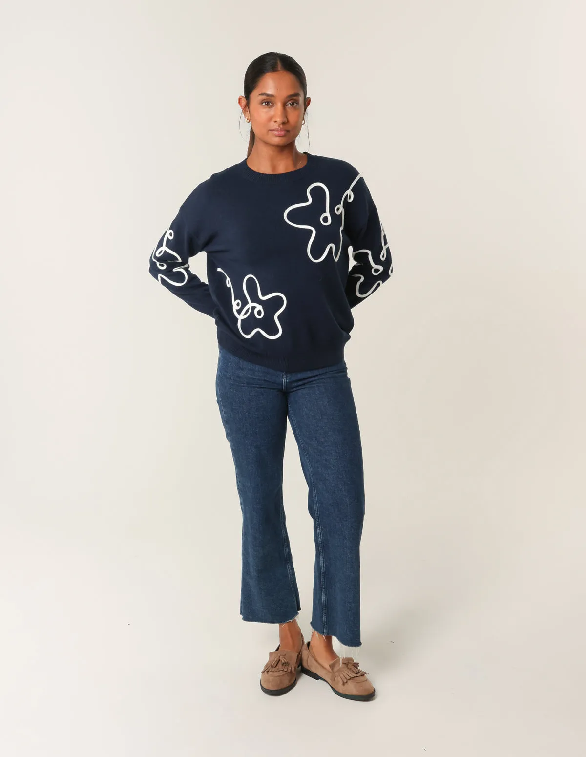 Floral Pattern Sweater sold by Blue Vanilla product image thumbnail 3