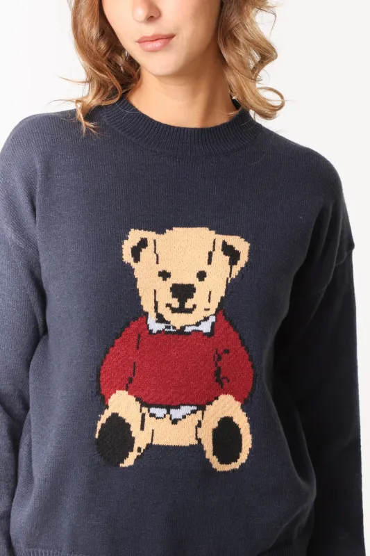 Round Neck Bear Jumper sold by Blue Vanilla