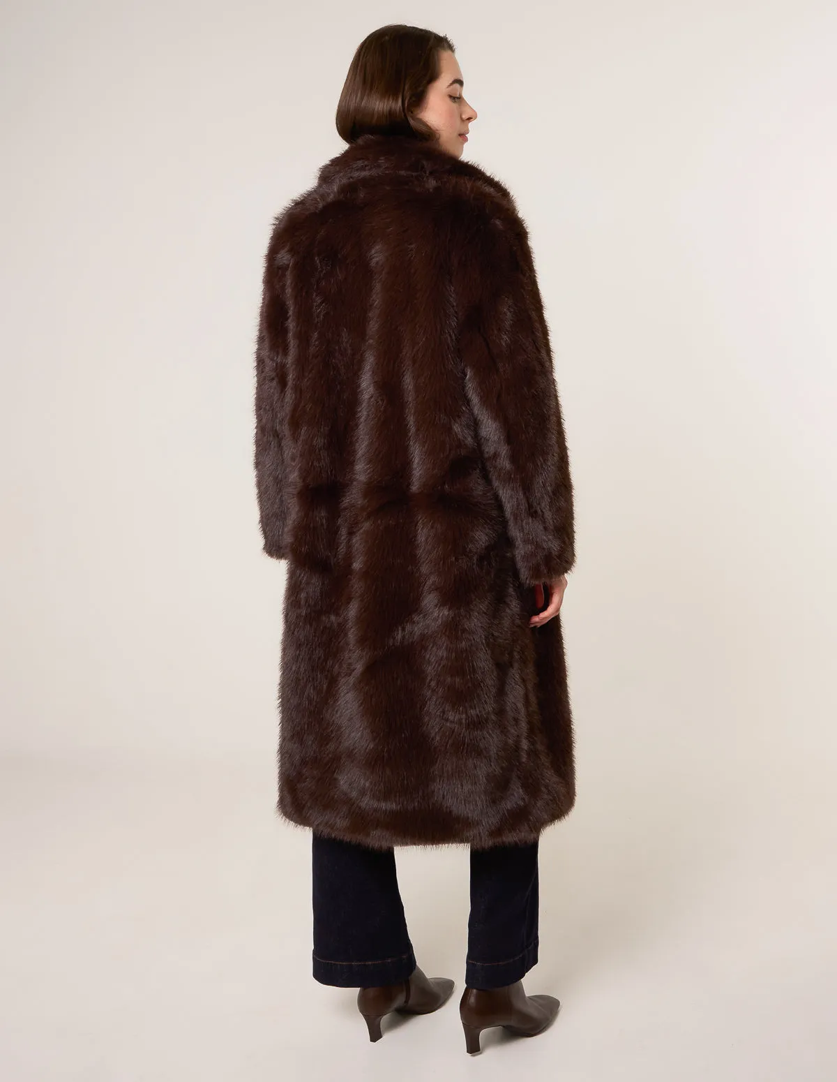 Long Fluffy Coat sold by Blue Vanilla product image thumbnail 4