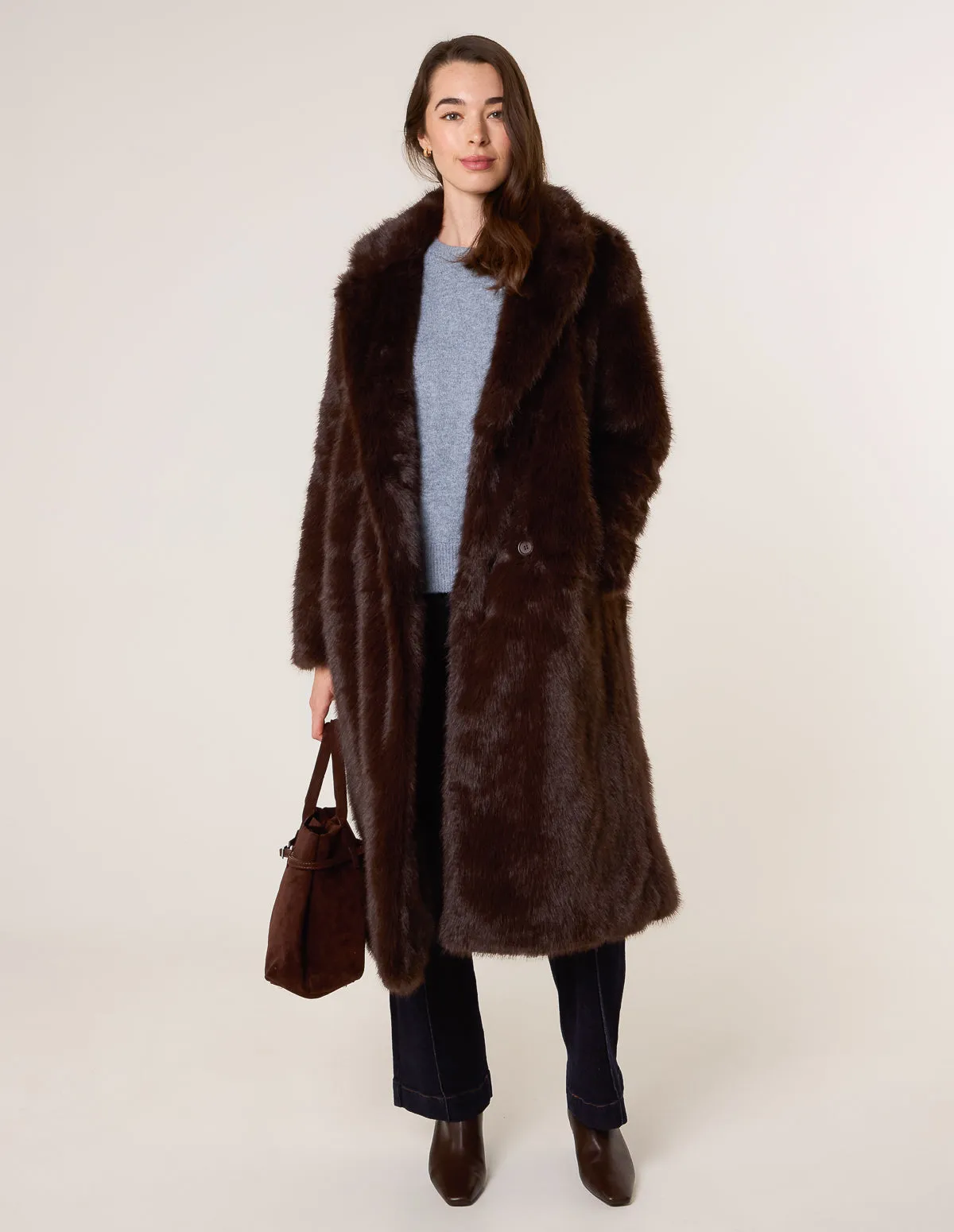 Long Fluffy Coat sold by Blue Vanilla product image thumbnail 2
