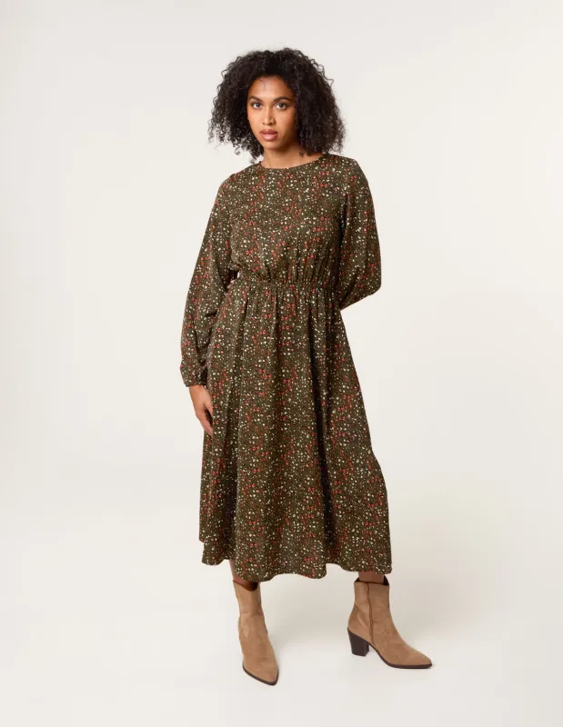 Animal Print Midi Dress sold by Blue Vanilla