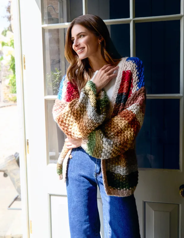Colourful Striped Cardigan sold by Blue Vanilla