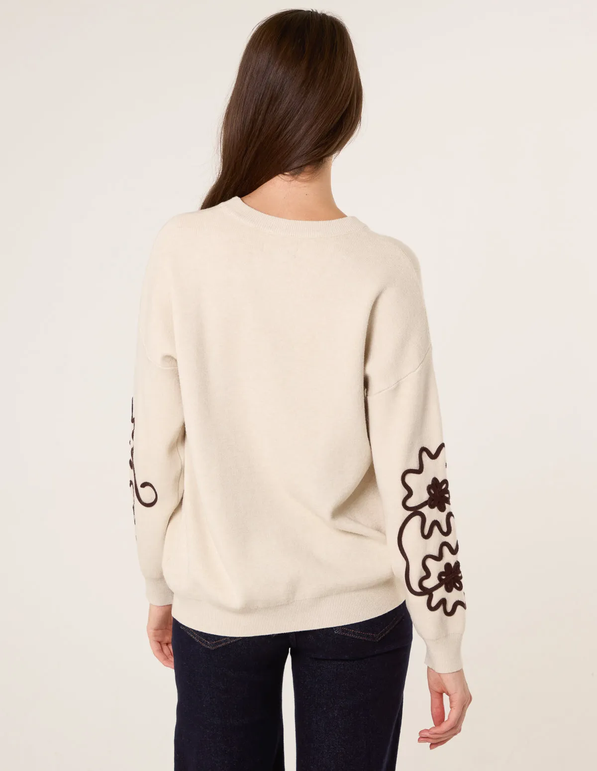 Floral Embroidery Detailed Jumper sold by Blue Vanilla product image thumbnail 5