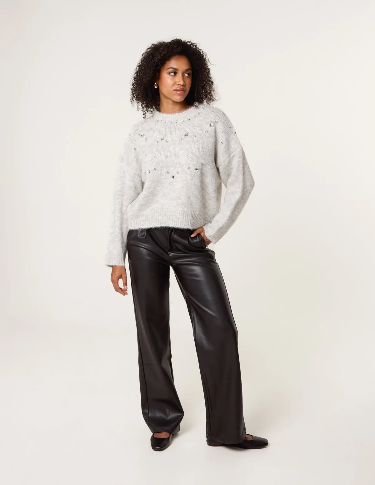 Diamante Round Neck Jumper sold by Blue Vanilla product image thumbnail 3