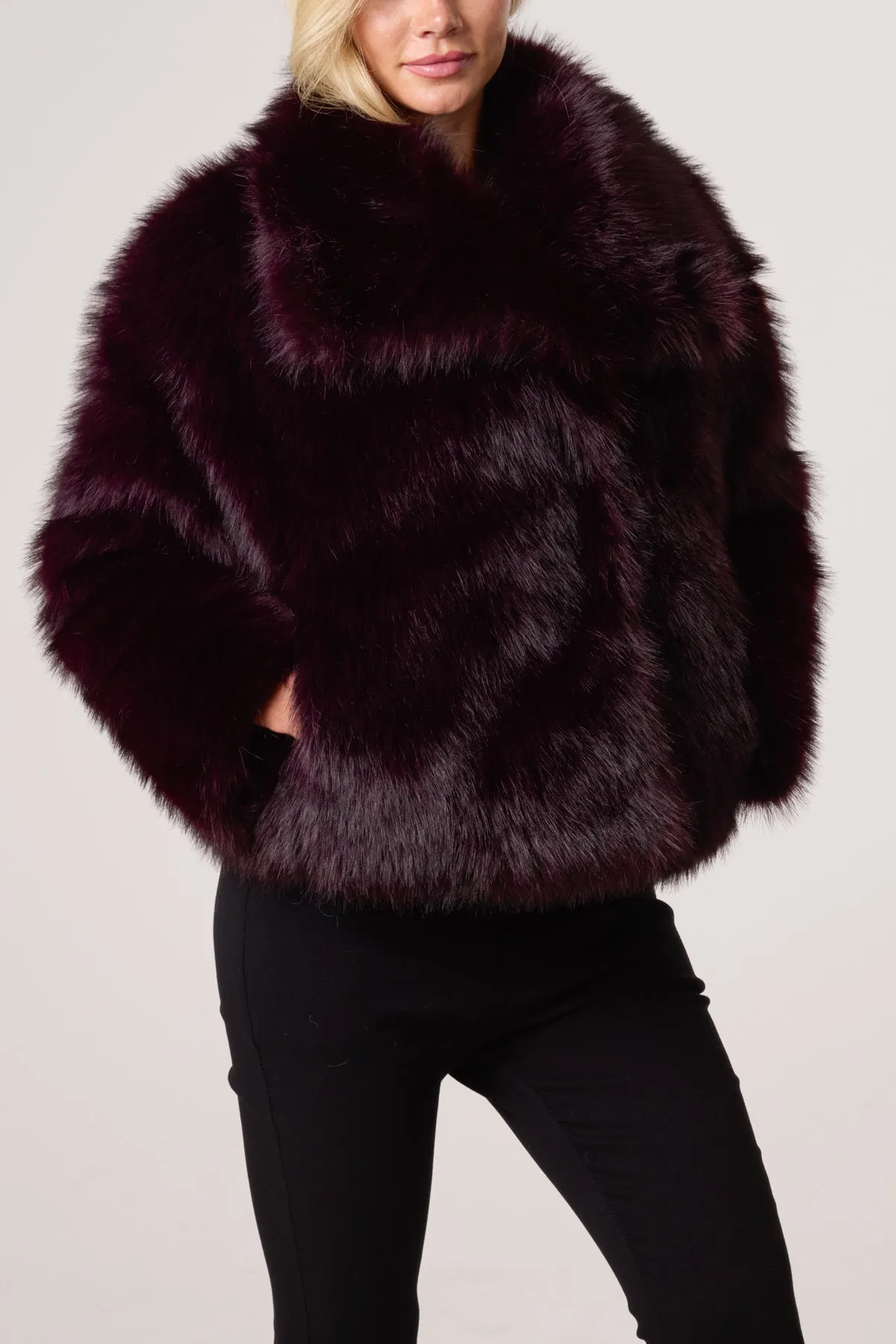 Short Faux Fur Coat sold by Blue Vanilla product image thumbnail 4