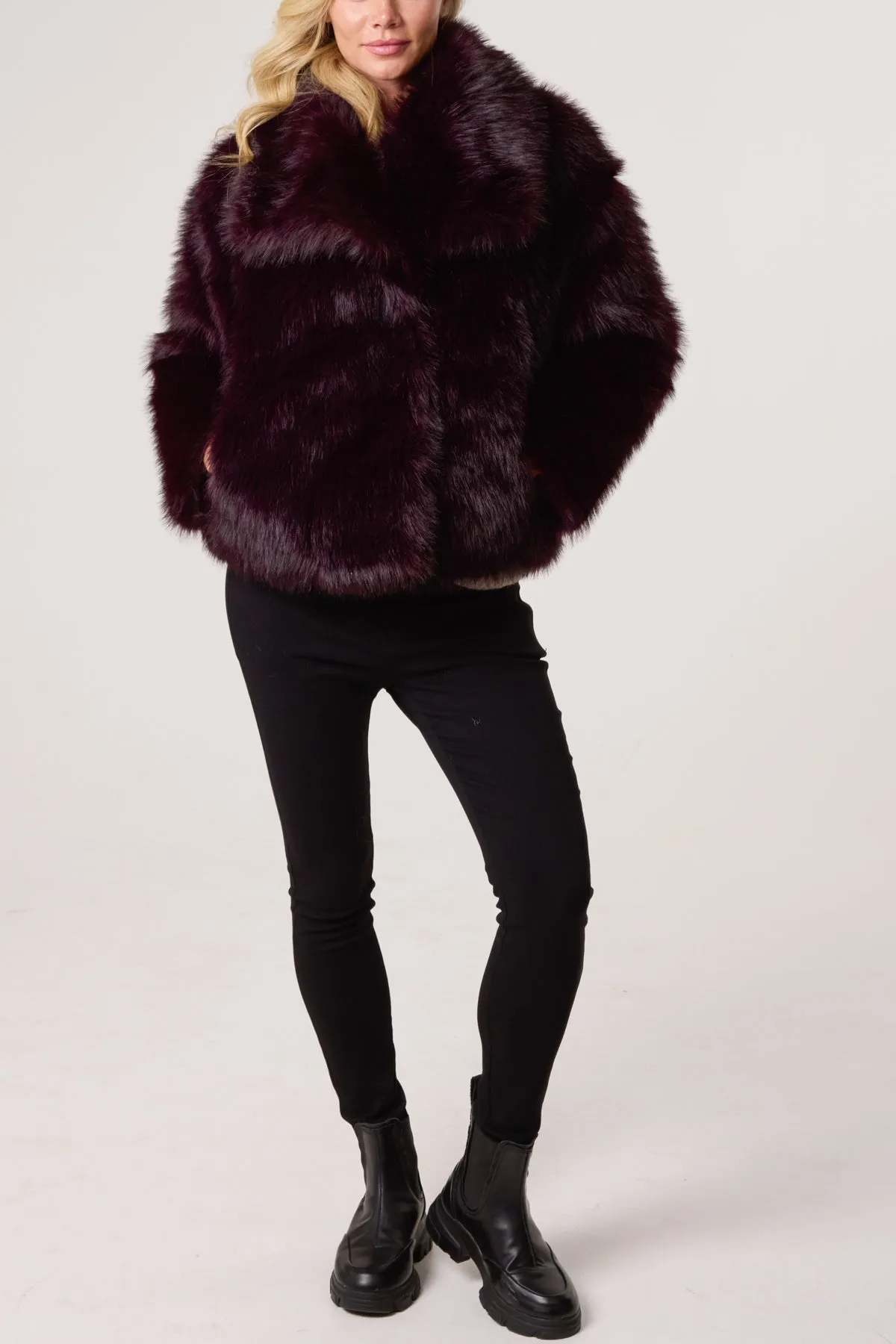 Short Faux Fur Coat sold by Blue Vanilla product image thumbnail 3