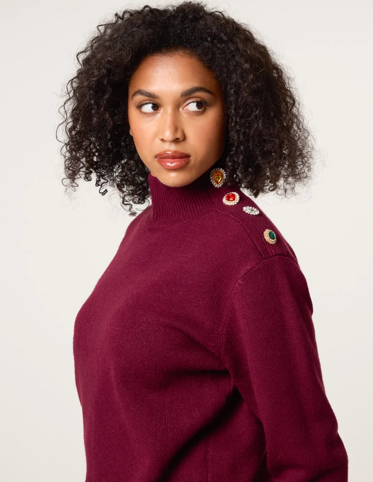 Jewel Button Jumper sold by Blue Vanilla