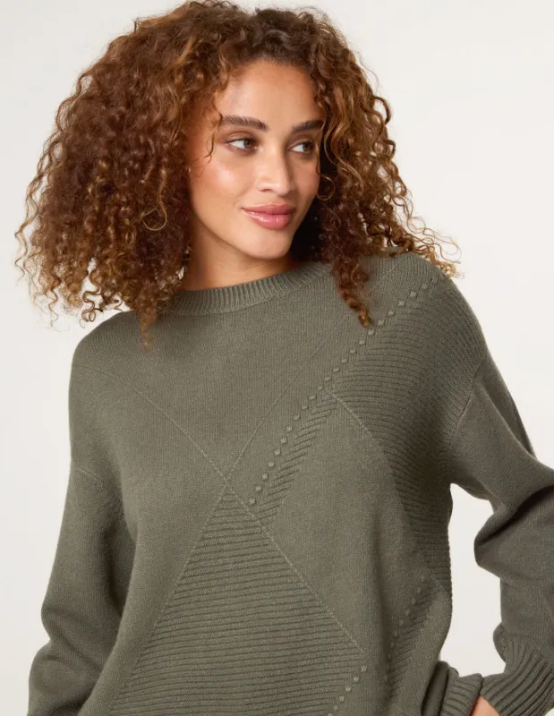 Argyle Stitch Detail Jumper sold by Blue Vanilla